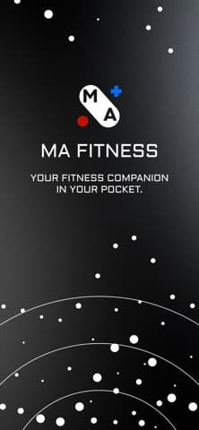 MA Fitness application screen 1