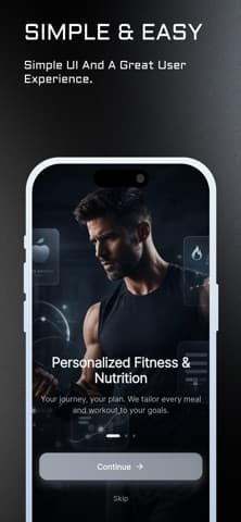 MA Fitness application screen 3