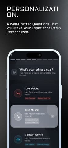 MA Fitness application screen 5