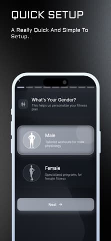 MA Fitness application screen 6