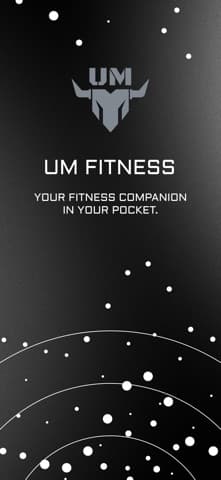 UM Fitness application screen 1