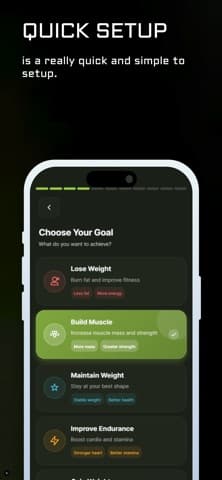 HA . Fit application screen 4