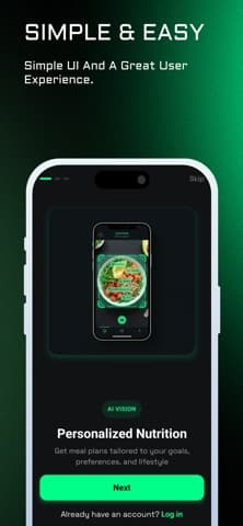 Nutri: AI Nutritionist application screen 3
